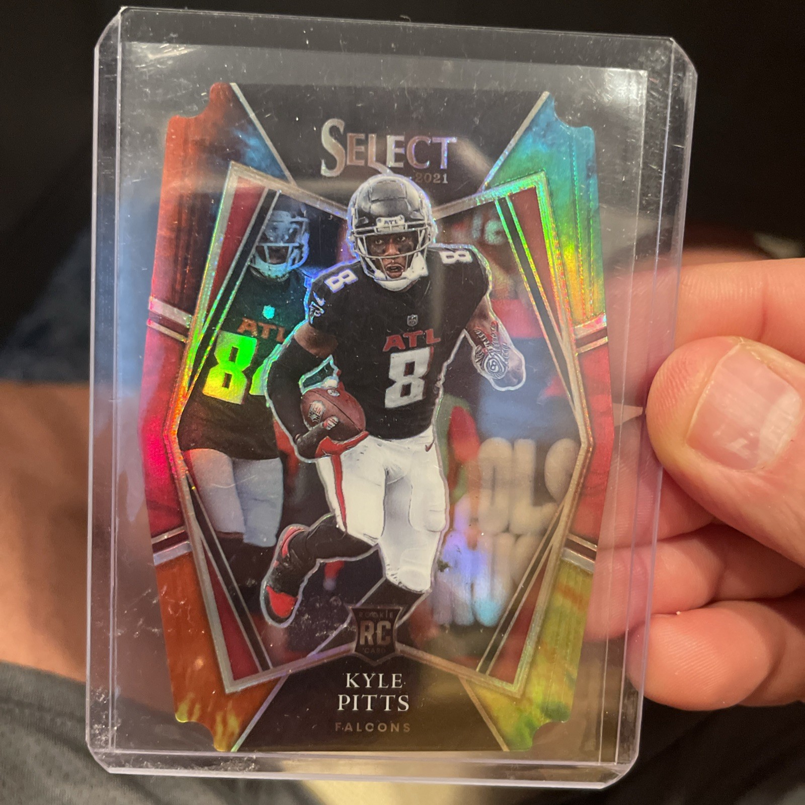 2021 PANINI SELECT KYLE PITTS RC 22/25 TIE-DYE PREMIER LEVEL DIE CUT NO. 146🔥