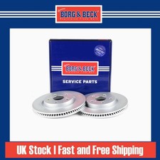 2x Brake Discs Vented For Lexus UX 250h Borg & Beck Front 4351276010