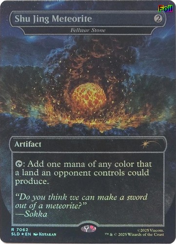Shu Jing Meteorite (Fellwar Stone) - Secret Lair Drop Rainbow Foil #7062