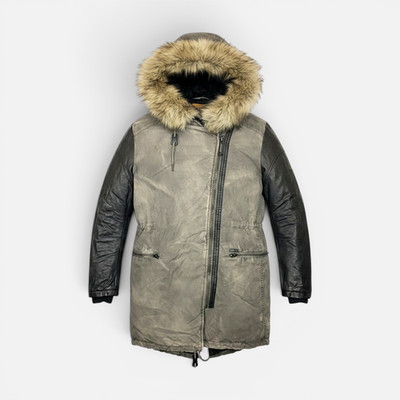 KHUJO Damen Wattierte Jacke, Parka Modell: Karven Schwarz/Grau S