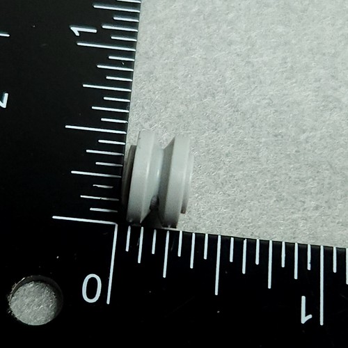 LEGO Part 42610 Wheel 11mm D x 8mm with Center Groove Light Bluish Gray x4 - Picture 3 of 6