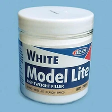 Delux Materials Model Lite Balsa Filler, White: 240cc DLMBD5