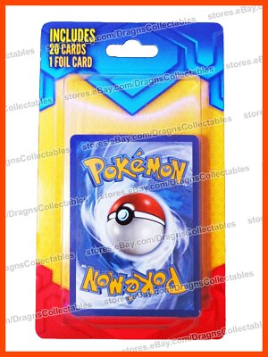 NEW FACTORY SEALED Pokemon Random Mystery Booster Packs 20 Cards 1 Foil  WALMART 728192477089| eBay