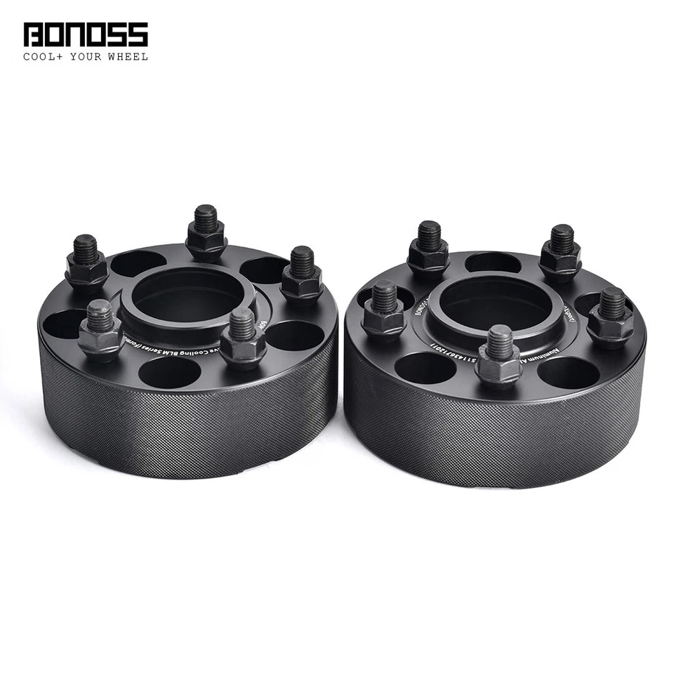 2x 50mm/2'' BONOSS Wheel Spacers 5x4.5'' for Hyundai Santa Fe CM Restyling 2010- - Image 2 of 4