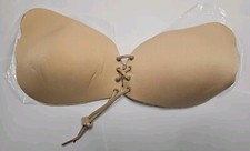 Lot Of 7 Adjustable Gel Breast Nipple Cover Lift One Beige Six Black Assorted S