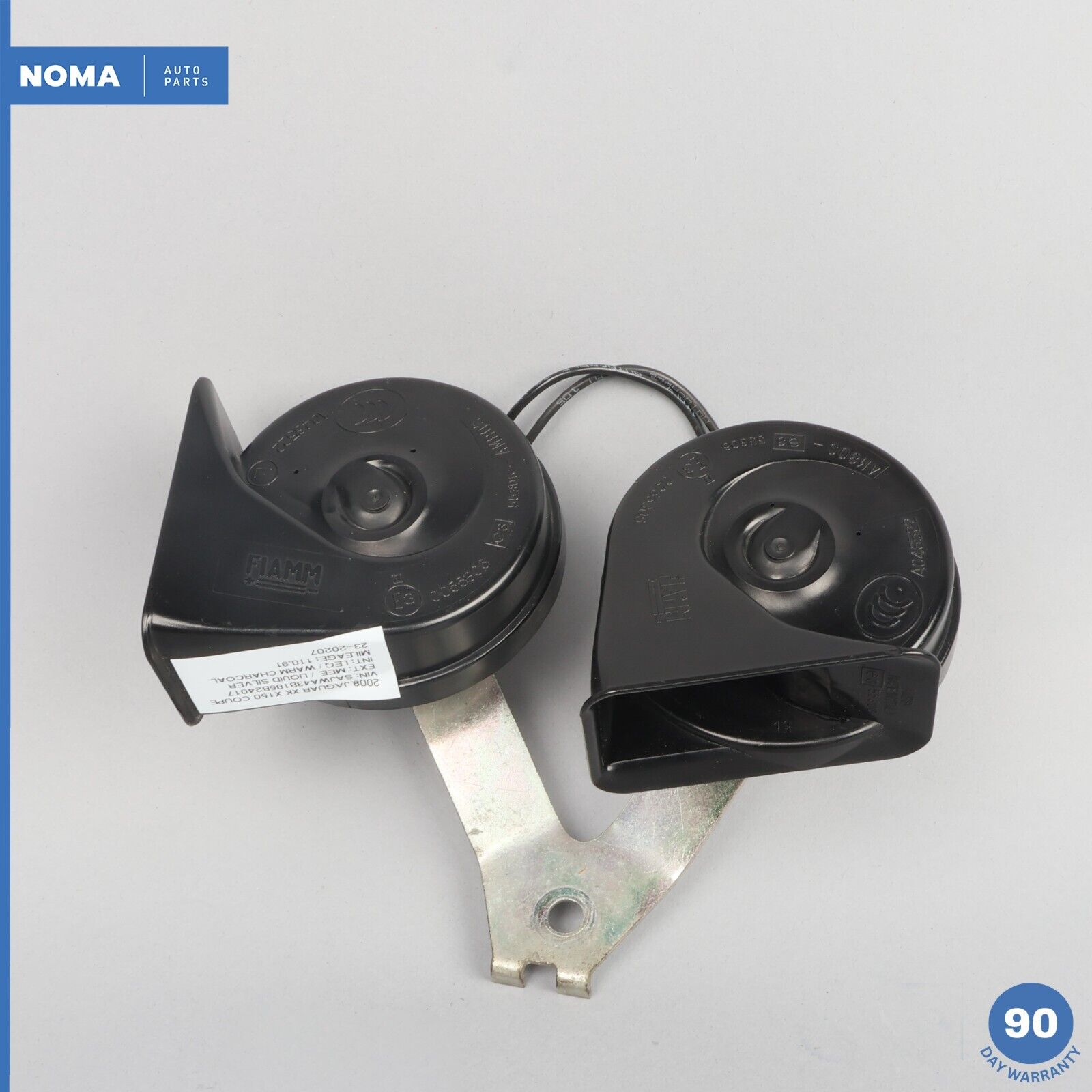 07-15 Jaguar XKR XK X150 Left and Right Low and High Tone Signal Horn Set OEM