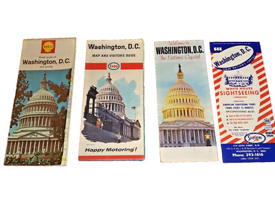 1967 Vintage Maps and Brochures of Washington DC