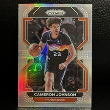 Cameron Johnson 2021-22 Panini Prizm Silver Holo Prizm #186 Refractor Suns Cam