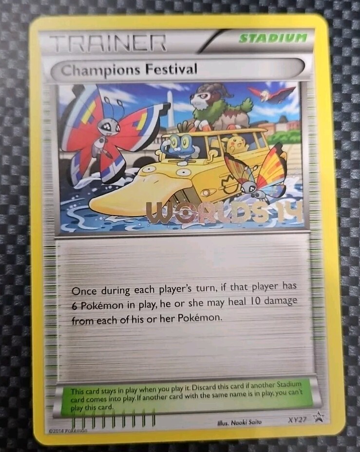Pokemon Champions Festival XY27 Promo Card Pokemon Worlds 2014