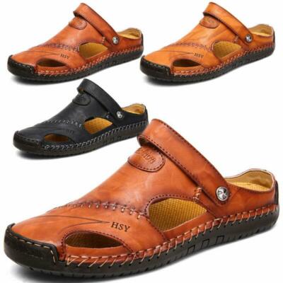 mens leather beach shoes