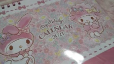 2021 Desk Calender Disney Japan My Melody Daiso F/S