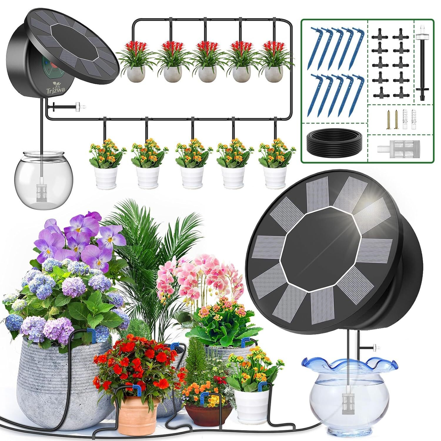 Arrosage solaire automatique pour balcon et potager sans robinet