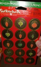 American Greetings Stickers CHRISTMAS ORNAMENTS Foil 2 sheets New in Package