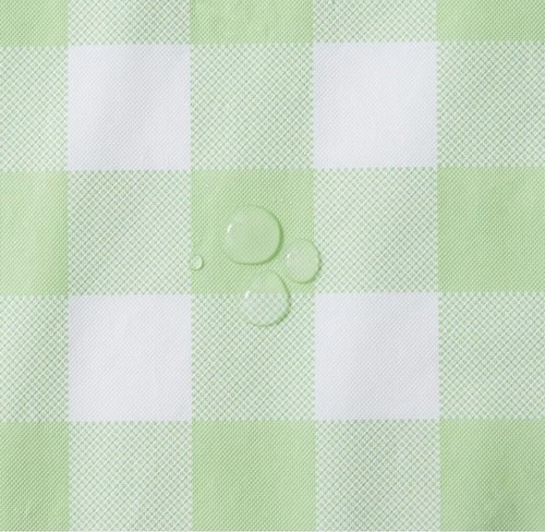 Mainstays 60 inch x 102 inch " PEVA Rectangular Tablecloth - Lime Green/white - Picture 5 of 8