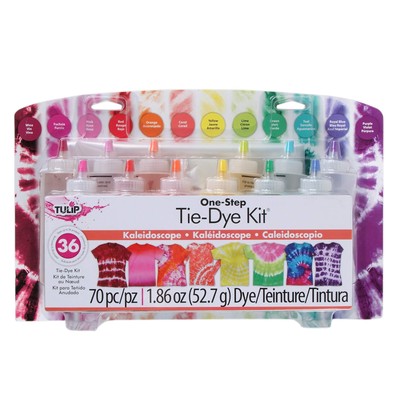-Step Tie-Dye Kit Kaleidoscope, 12 Colors Tie Dye