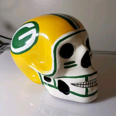 Green Bay Packers, NFL Football Team, Ceramic Skull. | eBay