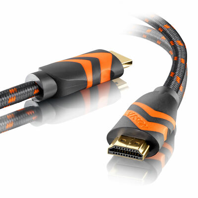 HDMI Kabel 3m, 2.0b Highspeed Ethernet HDR, 4K Full HD, ARC X-Box PS4 TV SEBSON