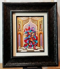 Krasnyansky "Joker's Ballroom" Hand Embellished Serigraph, Hand-signed, COA/Appr