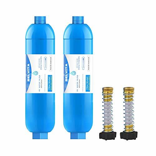 RV inline water filter with Flexible Hose Protector,Dedicated for RVs and - Picture 1 of 6