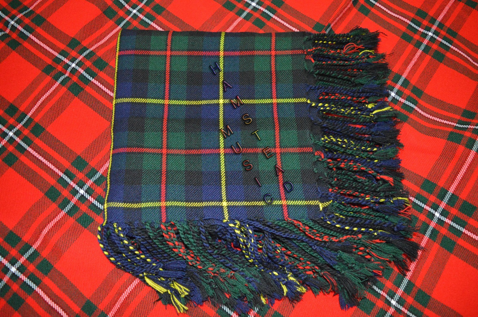 Kilt Scozzese Fly Plaid Highland Brown Tartan Realizzato In Lana Acrilica Misura 48" X 48" Con Frange - Italia - Foto 2