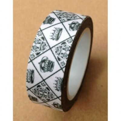 Nero Bianco Washi Tape Set 10 Rotoli Punto E Griglia Nastro Adesivo