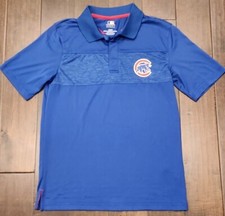 Chicago Cubs Royal Blue Golf Polo Shirt - Men's Medium - MLB Genuine