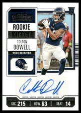 2023 Panini Contenders Rookie Ticket Auto Variation Colton Dowell #159 GS1-1