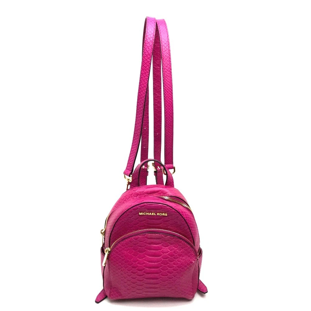 Michael kors hot pink backpack deals