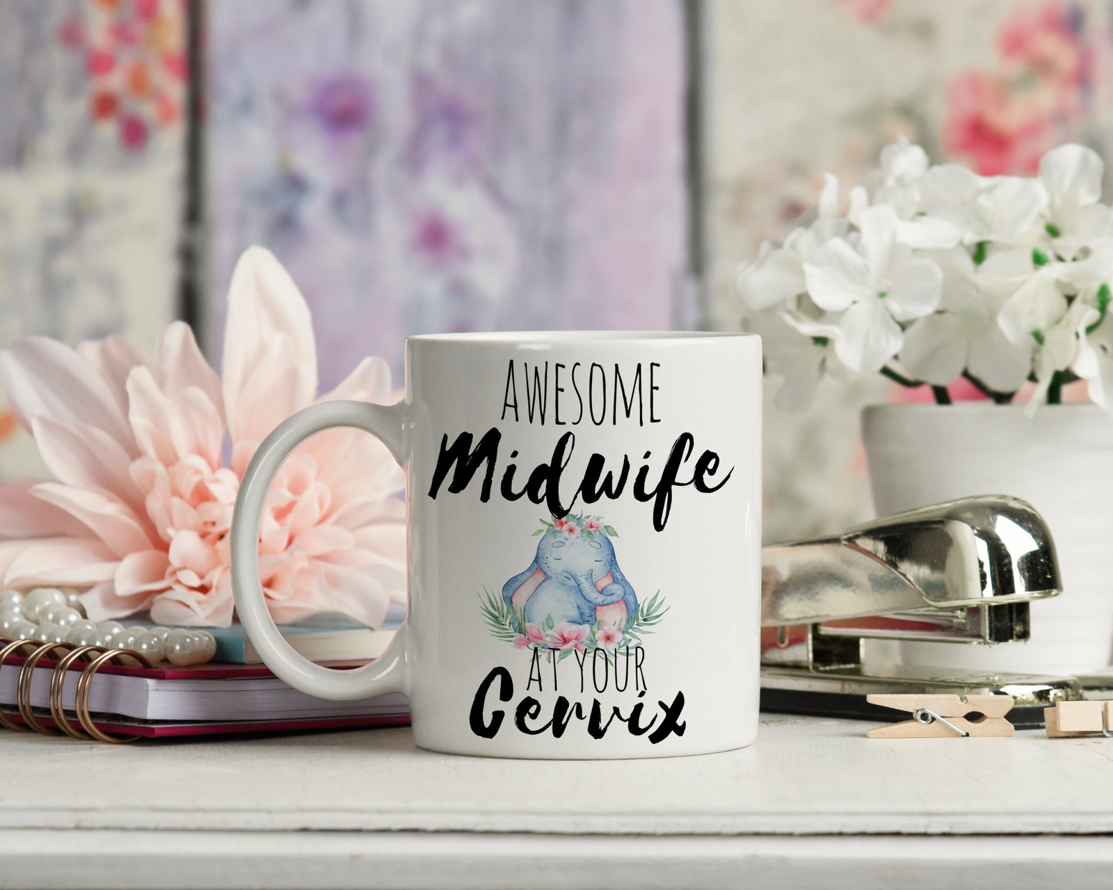 Awesome Midwife Coffee Mug Add A Name For A Personalised Midwife Thank You Gift