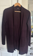 Lululemon Women's 4 Heathered Plum Sit In Lotus Wrap Cozy Cardigan Casual Winter