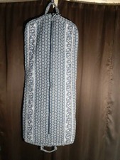 Rare Vera Bradley Retired Indigo Blue Quilted Garment/ Travel Bag