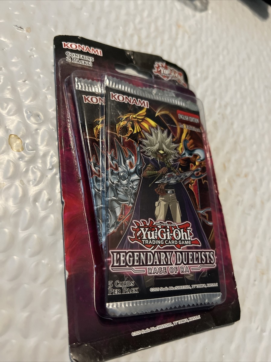 Yugioh! Legendary Duelists: Rage of Ra 1st Edition Blister Pack 2 Boosters  Total | eBay