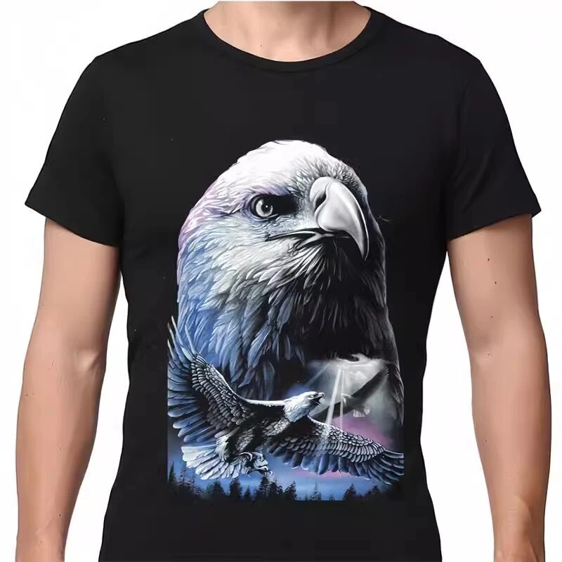 Divertida Camiseta 3D Águila Orangután Manga Corta Camisa Disfraz Juegos con disfraces Verano Foto 4 de 4