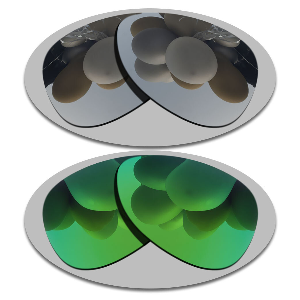 Silver&Green Anti-Scratch Replacement Lenses For-Oakley Warden Polarized