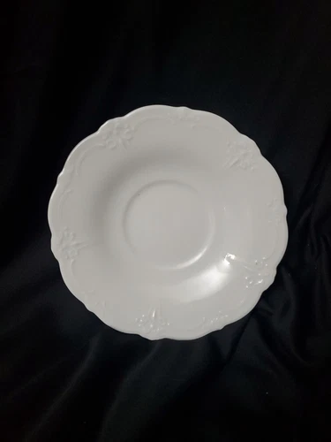 Tirschenreuth~ Bavaria Baronesse White Cup Saucers ~4