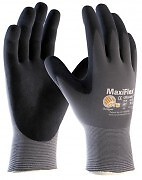 12 Paar Maxiflex Ultimate Nylon-Strickhandschuhe grau/schwarz, ATG 34-874 
