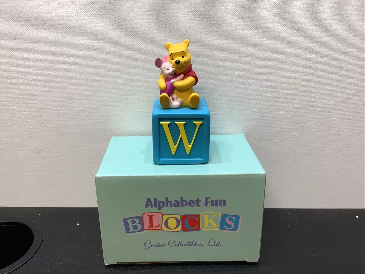 Disney Grolier Alphabet Fun Blocks Collectable Boxed Figurine 123