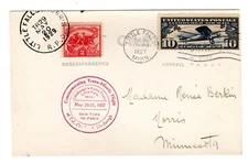 1927 Lindbergh L-144 Goodwill Tour Little Falls on Real Photo PPC 1927 and 1929