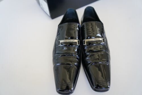 Dolce & Gabbana Linen Leather Loafers Slip On Shoes Sz 6.5 
