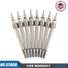 New Glow Plug Set Of 8 4c3z12a342aa Replaces For Ford Super Duty Zd13 Diesel
