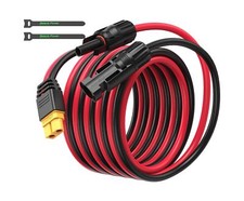 Solar Connector to XT60 Adapter Extension Cable, Solar Panel to XT60 Charge E...