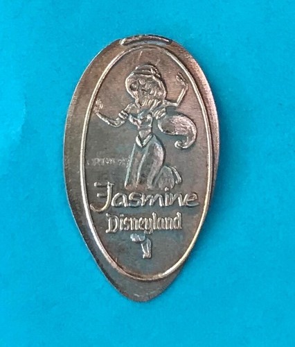 PRINCESS JASMINE ALADDIN ELONGATED SMASHED PRESSED DISNEY PENNY RETIRED in 2005 - 第 1/1 張圖片