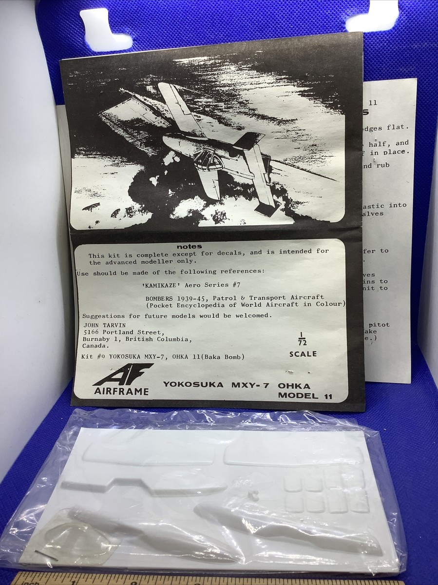 Airframe Yokosuka MXY-7 OHKA Model 11 1/72 scale Model Kit | eBay