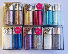 Lot of 6 ~ Hard Candy Poppin Pigments GLITTER Eye Shadow Duo  FREE PRIMER!!