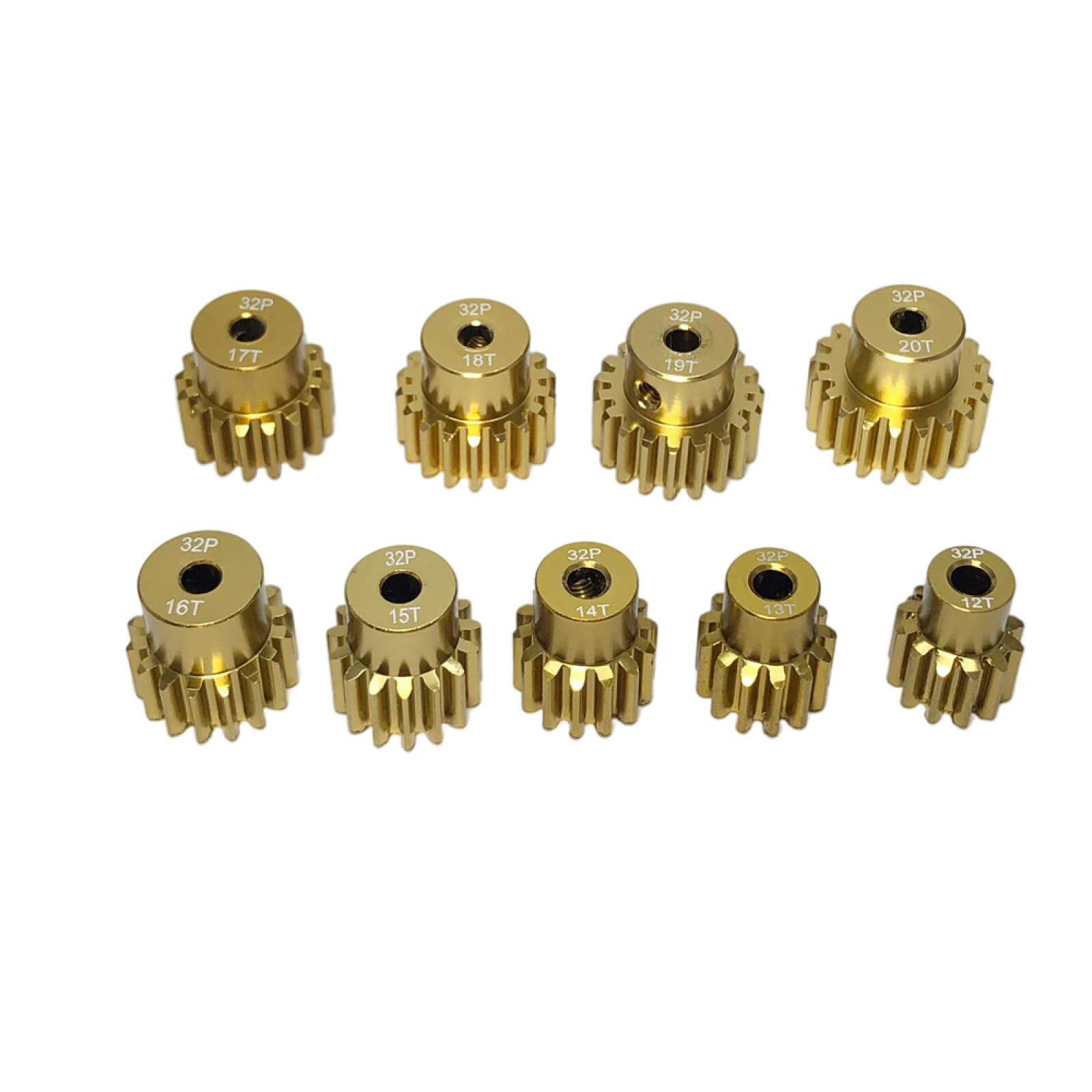 12T-16T/16T-20T 0.8M 32P 3.175mm Shaft Pinion Gears Motor Gear for 1/10 RC Car A