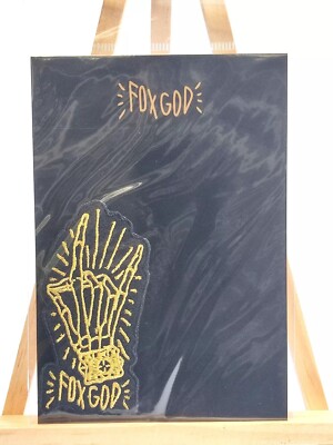 BABYMETALL FUCHS GOTT HANDSCHILD Aufkleber Patch GOLD Ver. ''10 BABYMETAL BUDO...