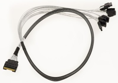 PCIe 4.0 Slim SAS SFF-8654 8i 74 Pin To 8x SATA Cable Length 80cm