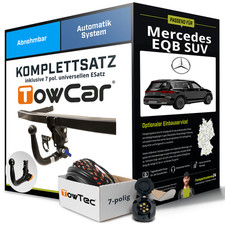 Für MERCEDES EQB SUV Typ X243 Anhängerkupplung abnehmbar +eSatz 7pol uni 21- Kit
