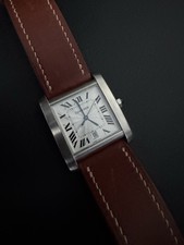 CARTIER ‘YEARLING’ TANK FRANCAISE XL 2564 POUCH & GUARANTEE PAPERS