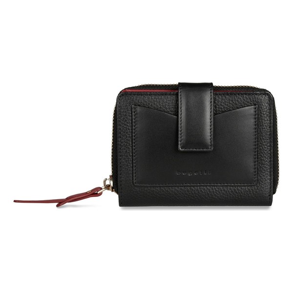 Bugatti Viola GeldböRse S Rfid Leder 12Cm #BGL-491430 (Schwarz-Rot)-image